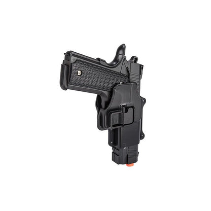 G25H 1911 Metal Airsoft Spring Pistol with Quick Release Holster