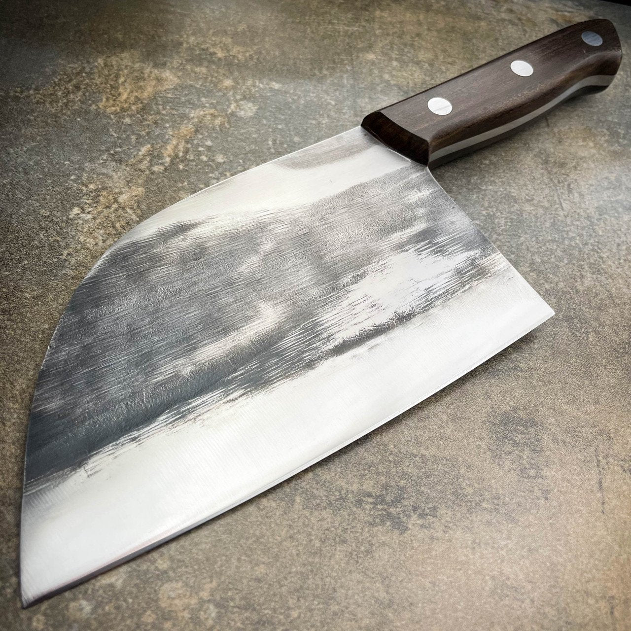 Butcher Knife Handmade Forged Kitchen Chef Knives Carbon Steel Cleaver