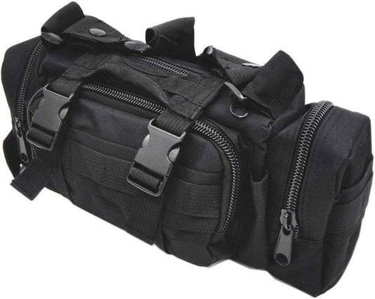 Tactical MOLLE Attachable Military Range Gear Shoulder Bag BLACK