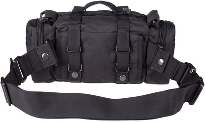 Tactical MOLLE Attachable Military Range Gear Shoulder Bag BLACK