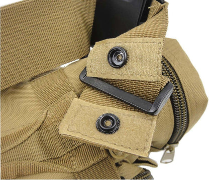 Tactical MOLLE Attachable Military Range Gear Bag DESERT TAN