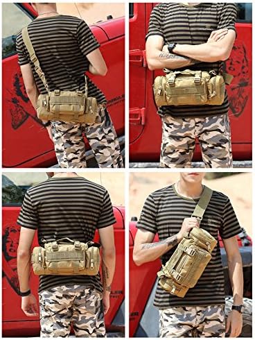 Tactical MOLLE Attachable Military Range Gear Bag DESERT TAN