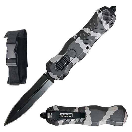 9" Camo Handle Renegade OTF Out The Front Automatic Knife