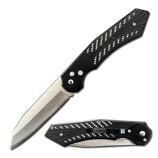 9.5" Black Primal Automatic Switch Blade Knife