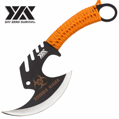 Zombie Killer Skullsplitter Throwing Axe - Day Zero Survival Orange