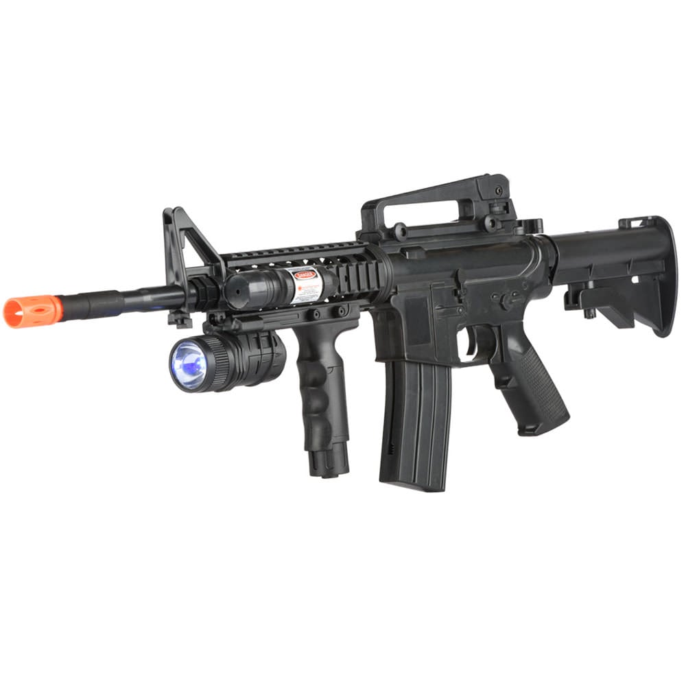 P1158B Spring Airsoft M4 M4A1 Replica Carbine Assault Rifle with Foregrip