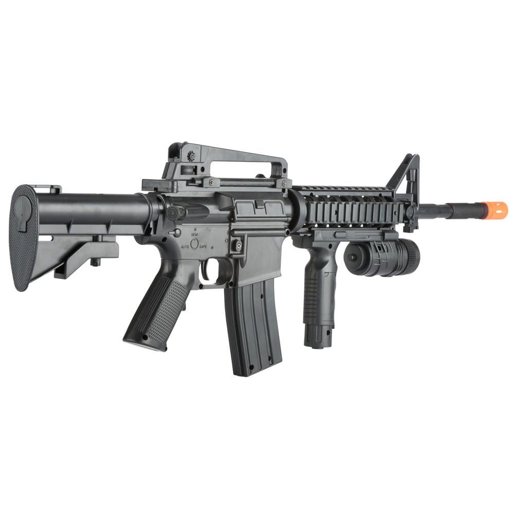 P1158B Spring Airsoft M4 M4A1 Replica Carbine Assault Rifle with Foregrip