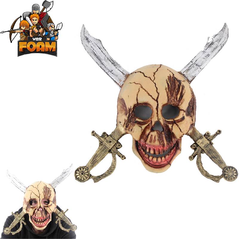 Pirate Skull Cross Swords Mask For Cosplay Halloween Masquerade