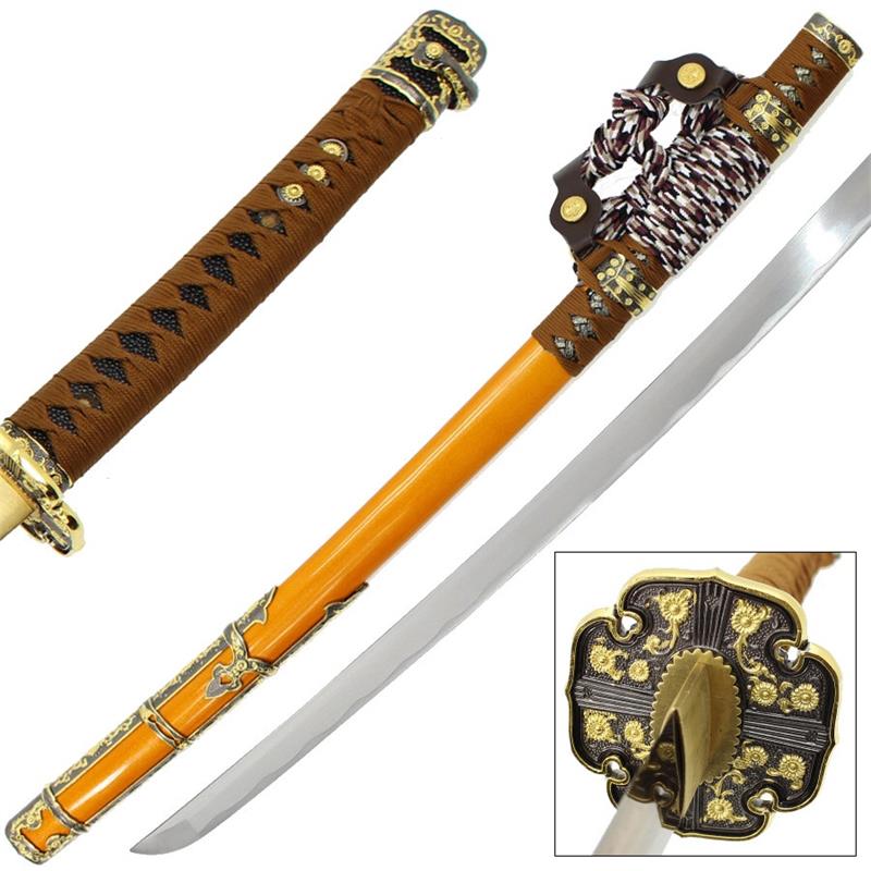 Japanese Tachi Ceremonial Katana Hardened Samurai Sword Functional