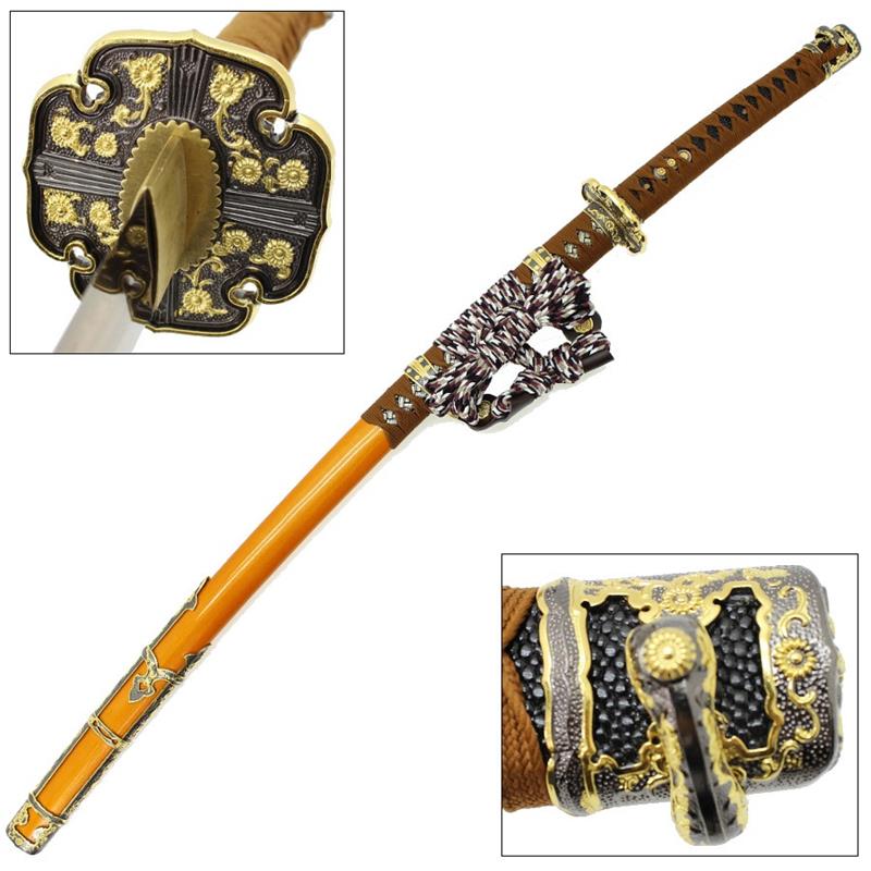 Japanese Tachi Ceremonial Katana Hardened Samurai Sword Functional