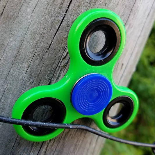 Stress Relief Hand Spinner and Spinning Tri Fidget High Speed Green