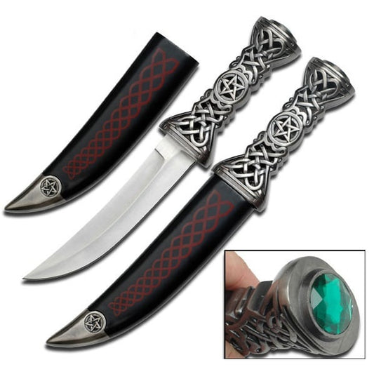 Athame Pagan Ritual Dagger Wiccan Knife Celtic Pentagram