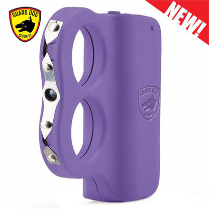 I Do Two LED Knuckle Stun Gun Purple Self Defense Weapon Dual Sparks