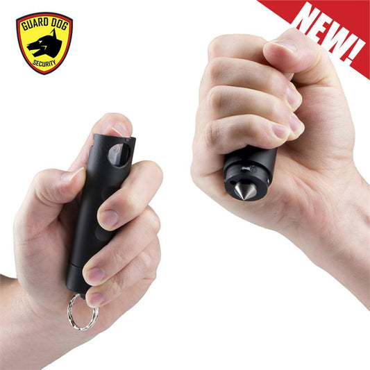 Harm & Hammer Spiked Pepper Spray Black Glass Breaker Combo Punch