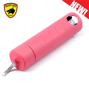 Harm & Hammer Spiked Pepper Spray PINK Glass Breaker Combo Punch