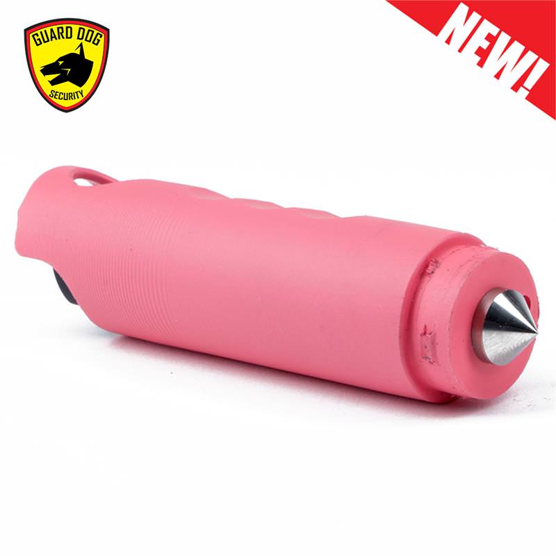 Harm & Hammer Spiked Pepper Spray PINK Glass Breaker Combo Punch