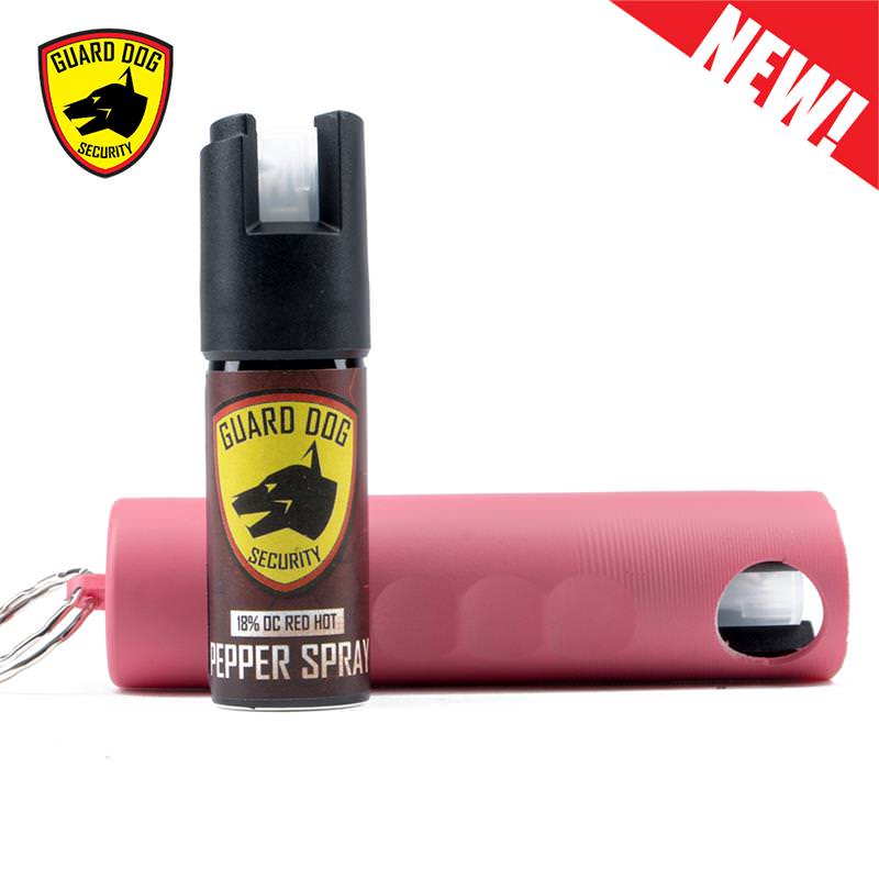 Harm & Hammer Spiked Pepper Spray PINK Glass Breaker Combo Punch