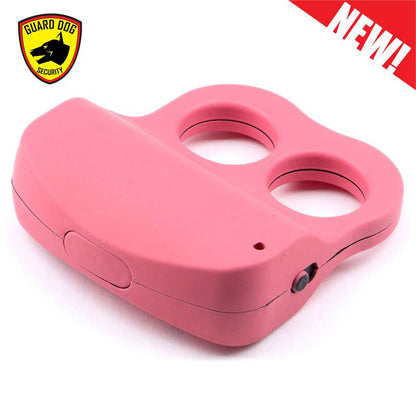 I Do Two LED Knuckle Stun Gun Pink Self Defense Weapon Dual Sparks