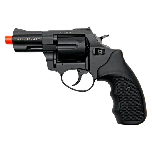 Zoraki R1 2.5" Barrel Revolver Black Finish - 9mm Front Firing Blank Gun