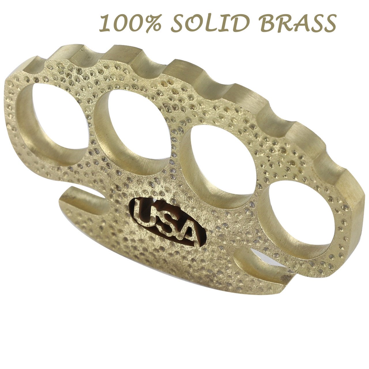 USA Initial 100% Pure Brass Knuckle Paper Weight Accessory