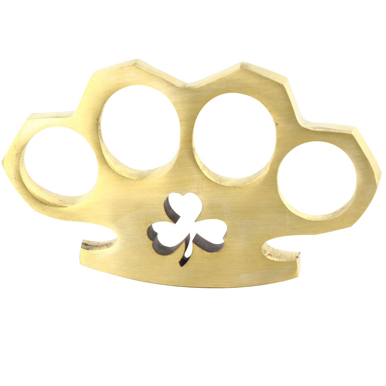 Shamrock Clover 100% Pure Brass Knuckle Novelty Paper Weight