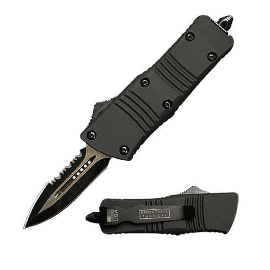 5.5" Wasp Mini Automatic OTF Knife Spear Point Blade