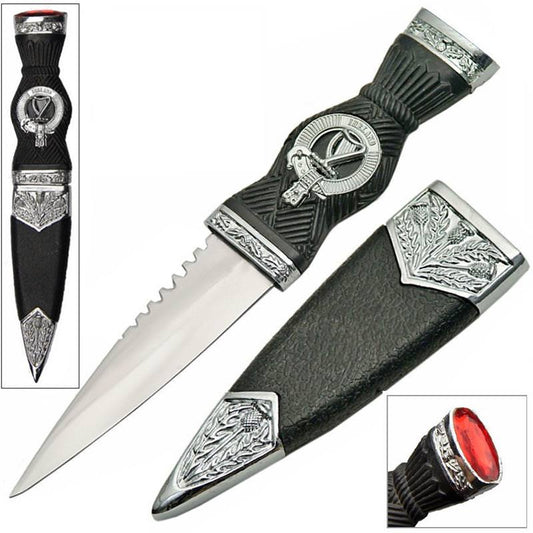 Irish Harp Sgian Dubh Dagger Knife