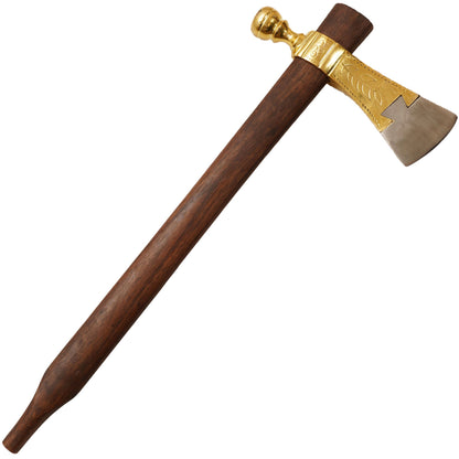 Decorative Brass Tomahawk Peace Pipe