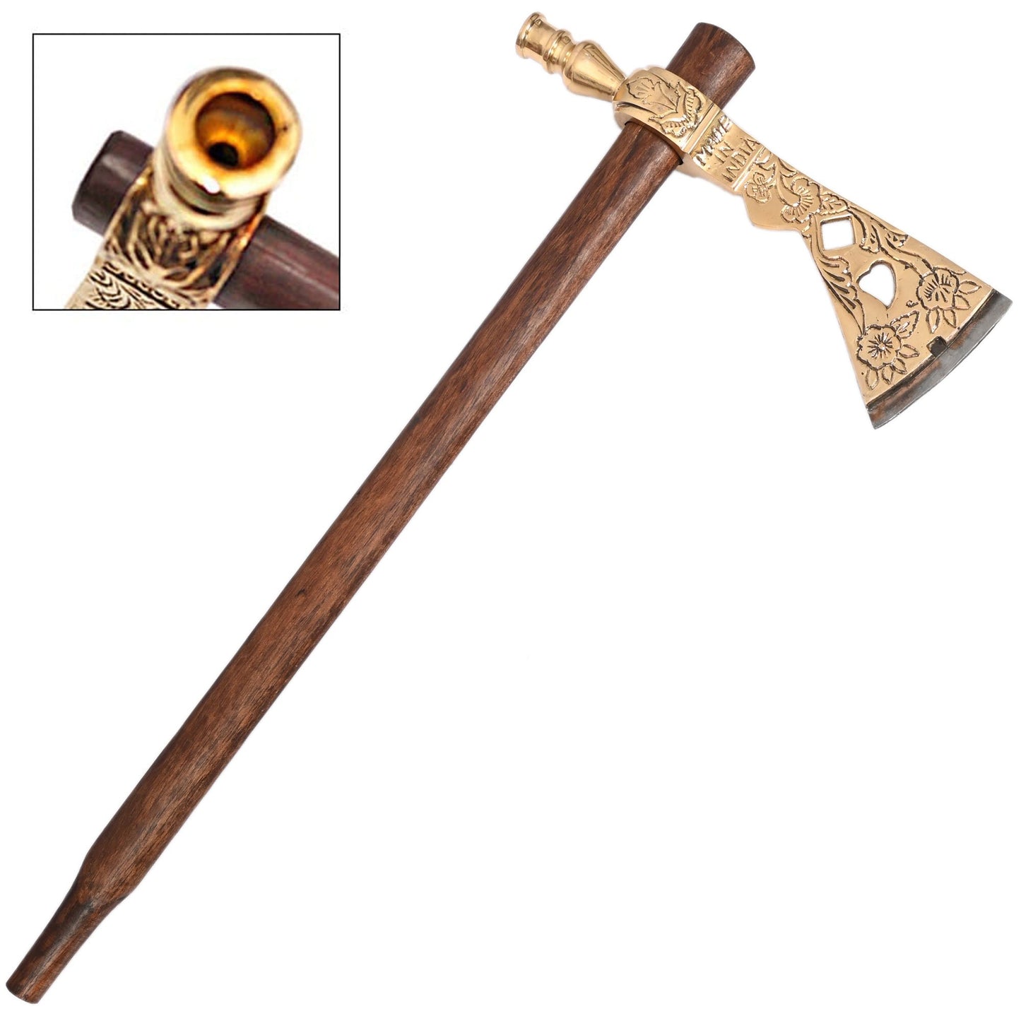 Decorative Collectible Brass Tomahawk Peace Axe Hatchet