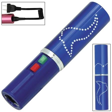 Electrika Lipstick 2.5 Million Volt Stun Gun Blue - 100 Lumen LED Flashlight