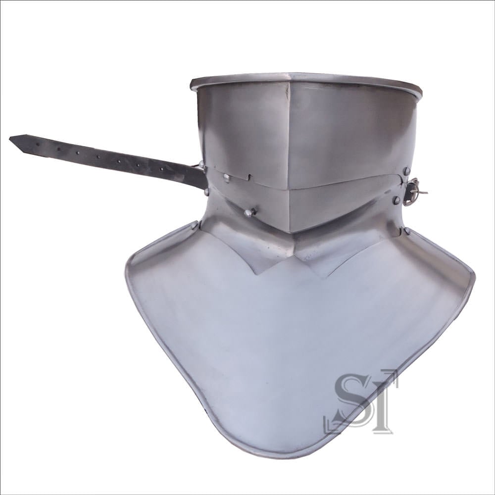 Steel Imperial Bevor Neck Plate Armour