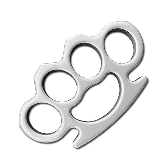 Silver Heavy Duty Metal Knuckles Paperweight Accessory