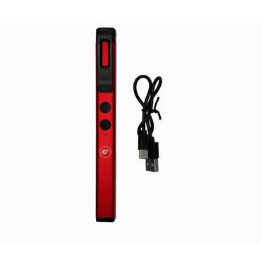 Stun Gun Self Defense Red Pen Style with LED Light USB Rechargeable