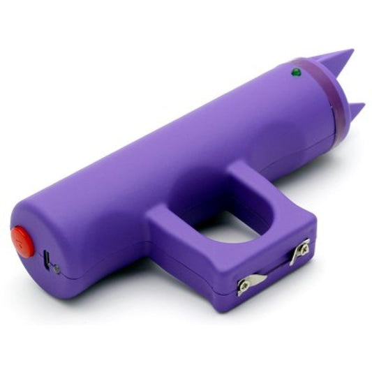 Jogger Spiked Defensive Knuckle Stun Gun USB Rechargeable With Alarm