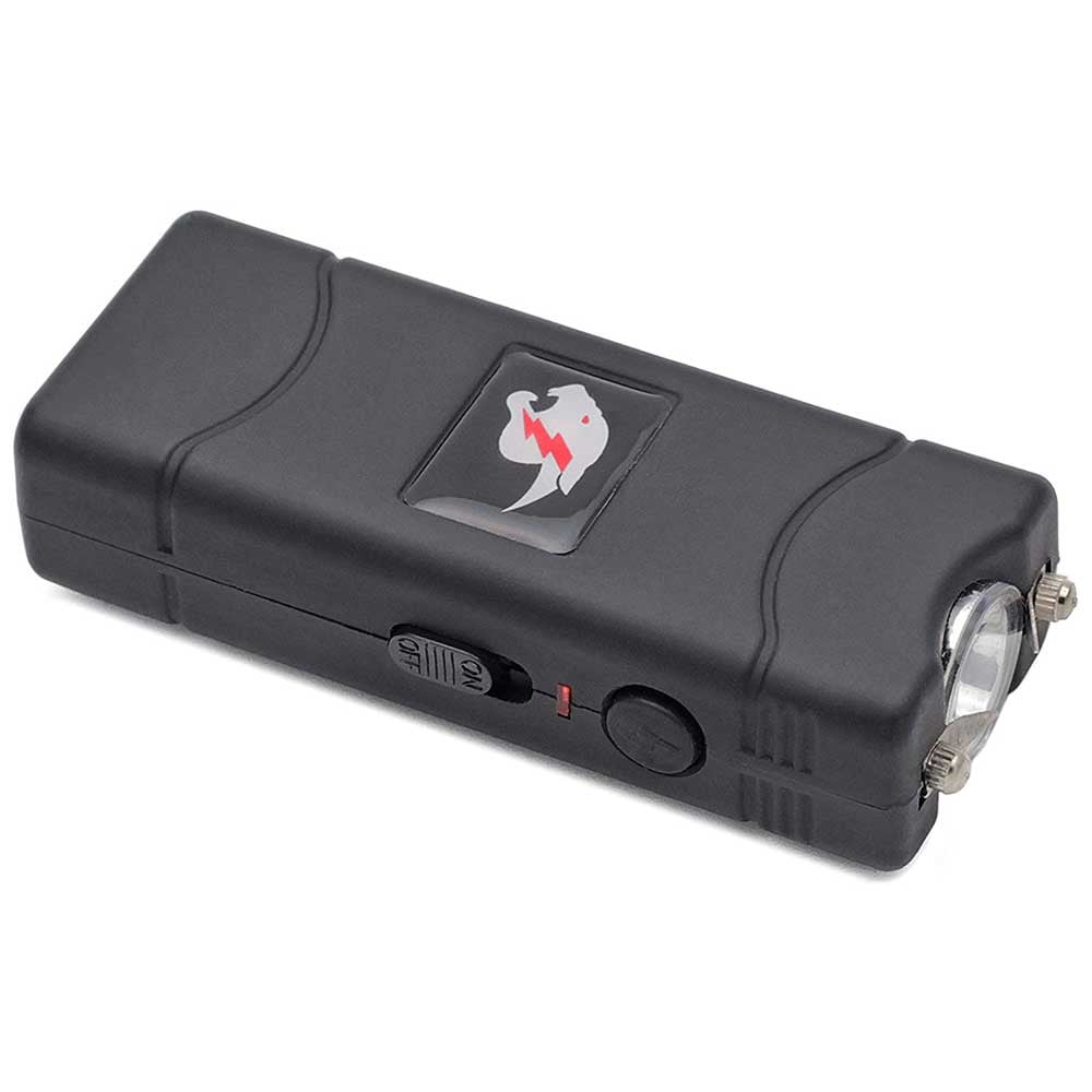 Mini Stun Gun and Pepper Spray Combo for Self Defense - Black Bling