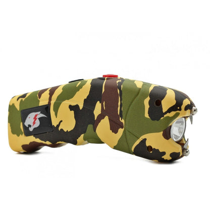 Camo Cyclone Rechargeable Stun Gun with LED Light and Alarm