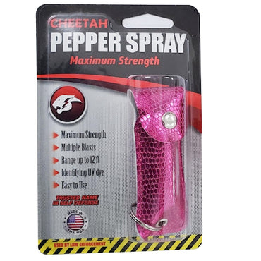 Snake Skin Pattern Personal Defense Pepper Spray OC-18 1/2 oz