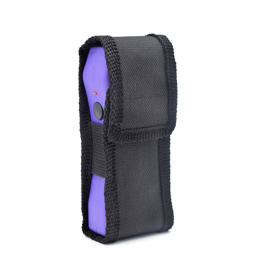 Slim Max Power Purple Stun Gun Mini Rechargeable, LED Light & Case