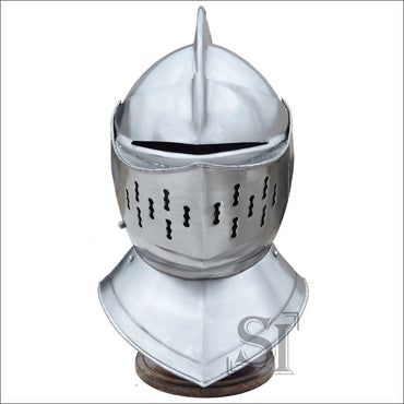 European Closed Helmet With Stand - 16 Guage