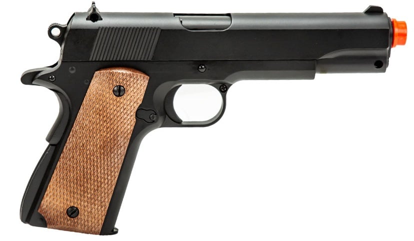 WellFire 1911-A1 Spring Powered Airsoft Heavyweight Pistol