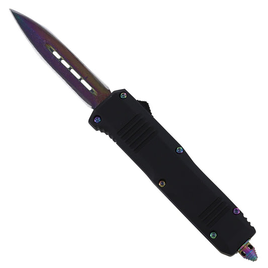 7" Toxic Traits Titanium Spear Point Compact Automatic OTF Knife