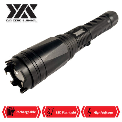 DZS Multifunction Led Flashlight With 25 Million Volts Stun Gun And Glass Breaker