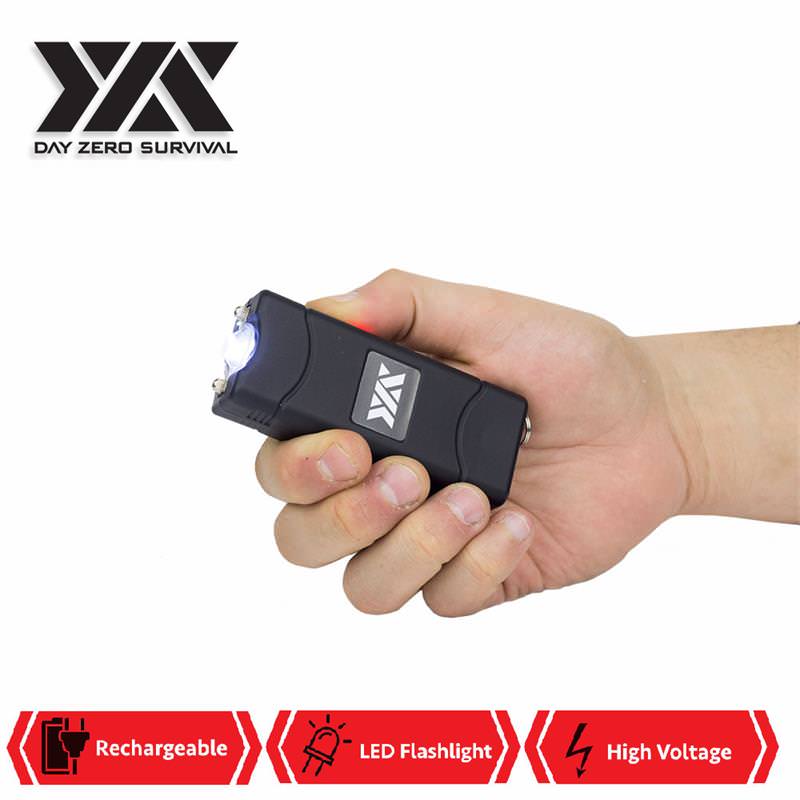 DZS Ultra Mini Stun Gun Rechargeable With LED Light, Holster and KeyRing