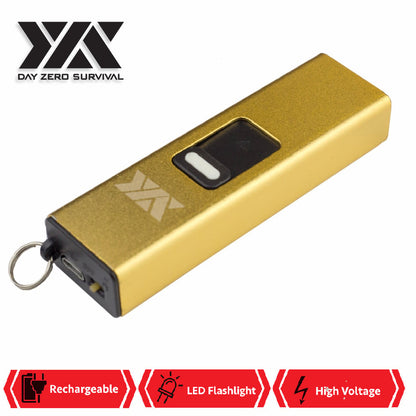 DZS Rechargeable Micro USB Self Defense Stun Gun With LED Light