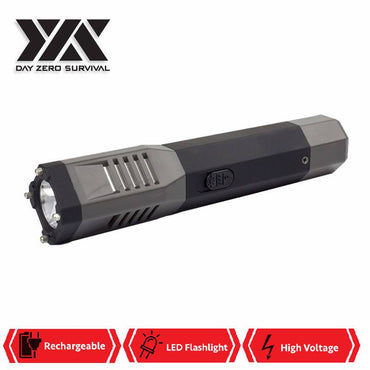 DZS Lightning Rod Rechargeable Stun Gun Tactical Flashlight 10 Million Volt