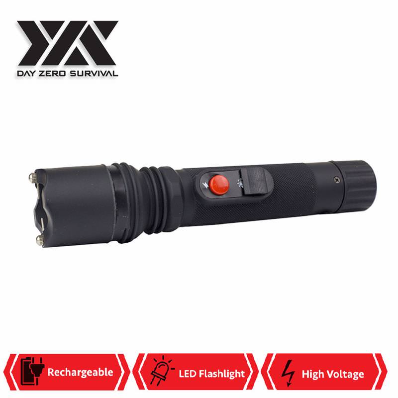 DZS Powerful 10 Million Volt LED Flashlight Stun Gun Rechargeable