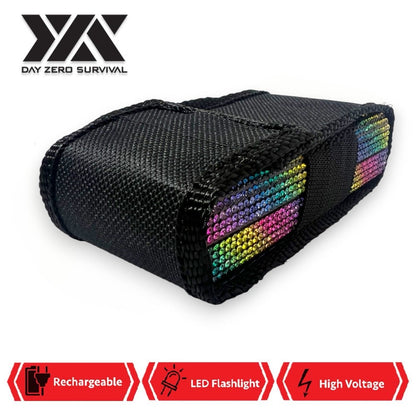 Rainbow Diagonals DZS 10 Million Volt Self Defense Bling Stun Gun