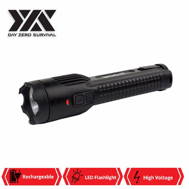 DZS Military Grade Aluminum Tactical High Power Stun Gun Flashlight 15M Volt