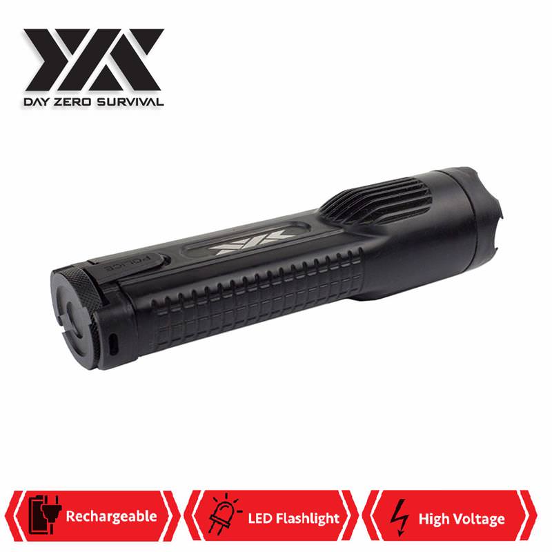 DZS Military Grade Aluminum Tactical High Power Stun Gun Flashlight 15M Volt