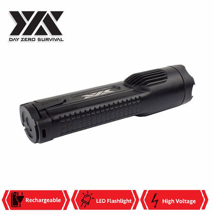 DZS Military Grade Aluminum Tactical High Power Stun Gun Flashlight 15M Volt